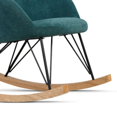 ZAGO Rocking Armchair Evy Ash and Fabric