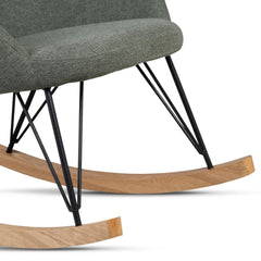 ZAGO Rocking Armchair Evy Ash and Fabric
