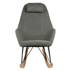 ZAGO Rocking Armchair Evy Ash and Fabric