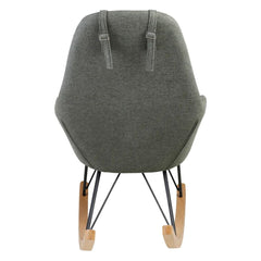 ZAGO Rocking Armchair Evy Ash and Fabric