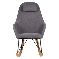 ZAGO Rocking Armchair Evy Ash and Fabric