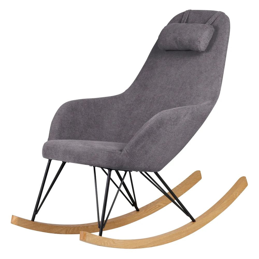 ZAGO Rocking Armchair Evy Ash and Fabric