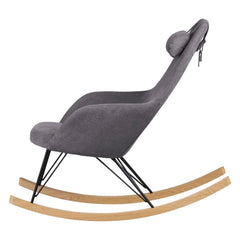 ZAGO Rocking Armchair Evy Ash and Fabric