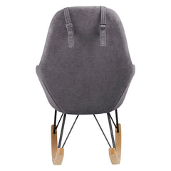 ZAGO Rocking Armchair Evy Ash and Fabric