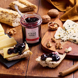 ALBERT MENES Extra Black Cherry Jam From France 280g