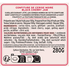 ALBERT MENES Extra Black Cherry Jam From France 280g