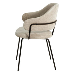 ZAGO Armchair Ezra Metal Legs Soft Touch Fabric