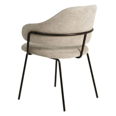 ZAGO Armchair Ezra Metal Legs Soft Touch Fabric