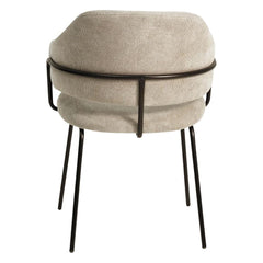 ZAGO Armchair Ezra Metal Legs Soft Touch Fabric
