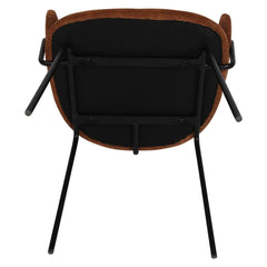 ZAGO Armchair Ezra Metal Legs Soft Touch Fabric