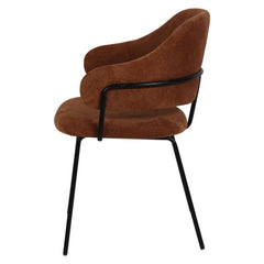 ZAGO Armchair Ezra Metal Legs Soft Touch Fabric