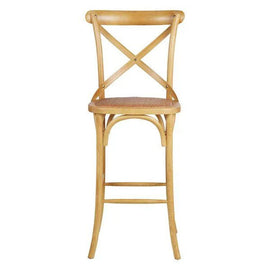 ZAGO Bar Stool Bistrot Wood Rattan 116cm