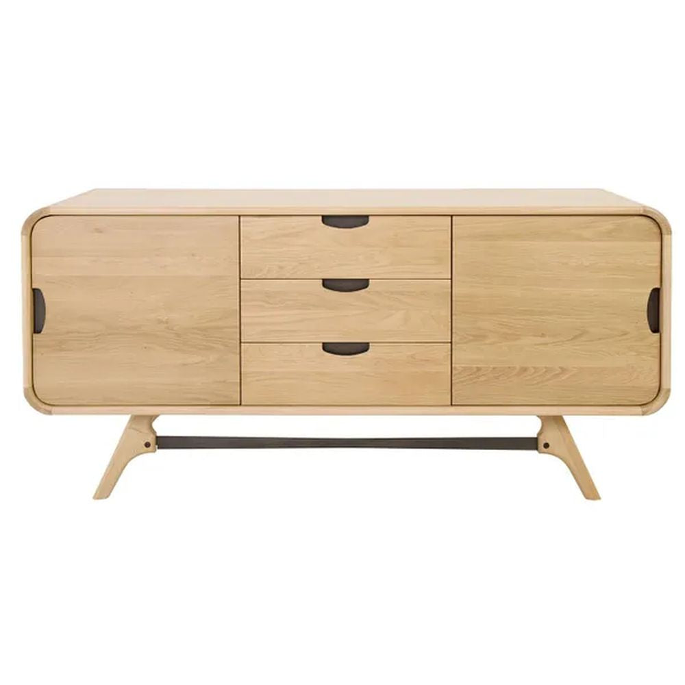 ZAGO Sideboard Flow Natural Oak 2 Doors 3 Drawers  165cm