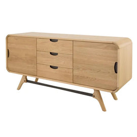 ZAGO Sideboard Flow Natural Oak 2 Doors 3 Drawers  165cm