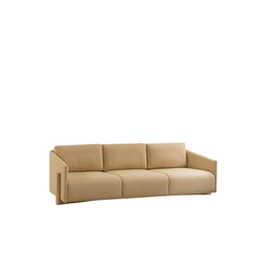 KANN DESIGN Sofa Timber 4 Seater Beige