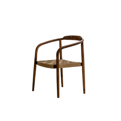 FURNIFIED Dining Chair Burnie  Acacia Walnut