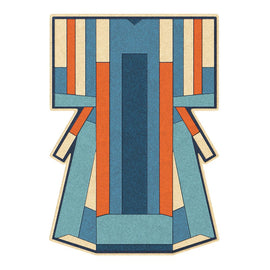 HARTO Rug Inès Shades of Blue and Terracotta 170x240cm