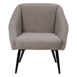 ZAGO Armchair Hoto Dark Gray Curly Wool