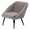 ZAGO Hoto Dark Gray Curly Wool Armchair