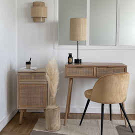 OPJET PARIS Wall Light Solaire Natural Raffia Natural 30cm