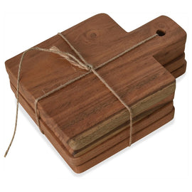 OPJET PARIS Set of 4 Mini Wooden Boards 14cm