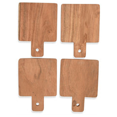 OPJET PARIS Set of 4 Mini Wooden Boards 14cm