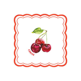 OPJET PARIS Paper Napkin Cherry Fig x20
