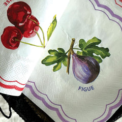 OPJET PARIS Paper Napkin Cherry Fig x20