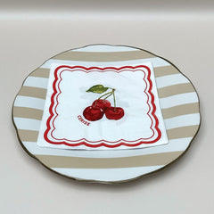 OPJET PARIS Paper Napkin Cherry Fig x20