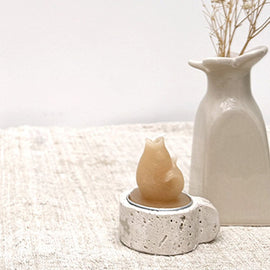 OPJET PARIS Tea Light Candle Holder Alice Travertine