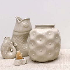 OPJET PARIS Tea Light Candle Holder Alice Travertine