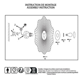 OPJET PARIS Wall Lamp Wall Light Ondulante 40cm