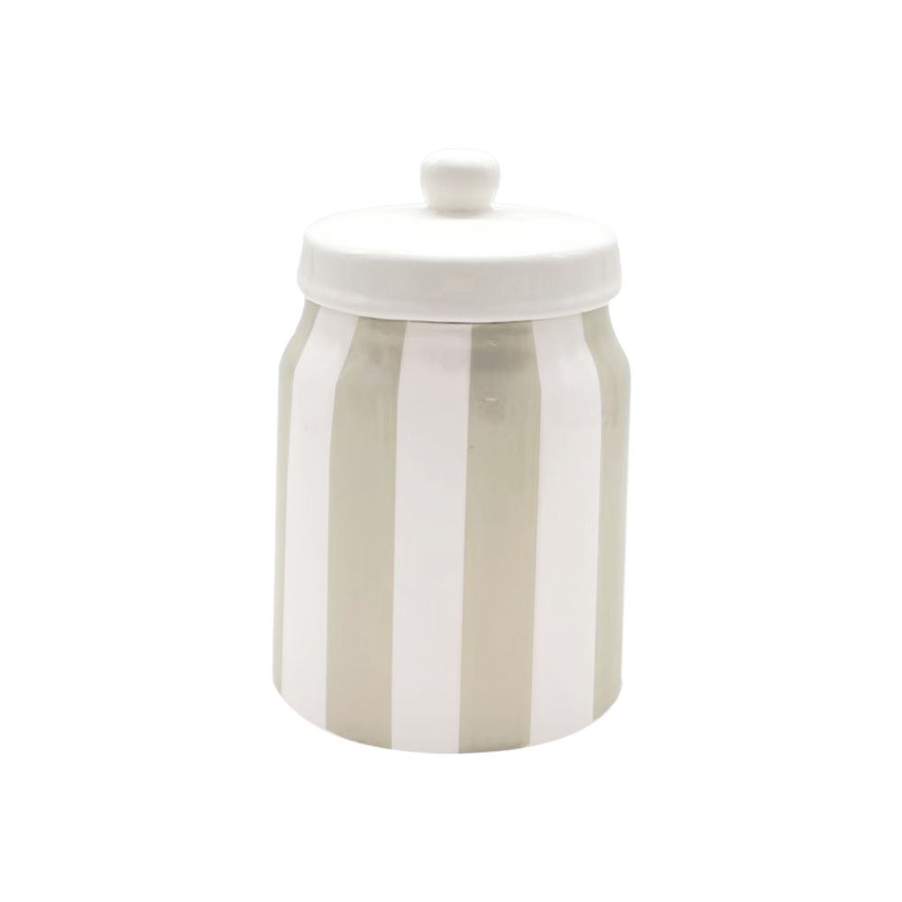 OPJET PARIS Pot Box Brown Striped 11cm