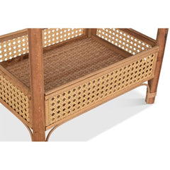 OPJET PARIS Bedside Table Fred Rattan 50cm