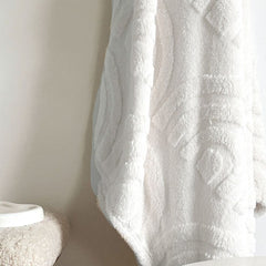 OPJET PARIS Plaid Annie Polyester White 130x170cm