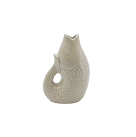 OPJET PARIS Fish ceramic Vase sand color 12cm