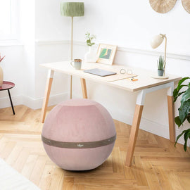 BLOON PARIS Inflated Seating Ball Corduroy Fabric Pink