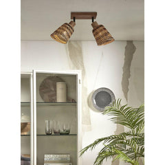 GOOD&MOJO Ceiling Lamp Java 2 Shade Bamboo