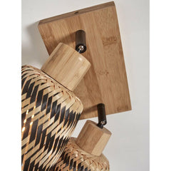 GOOD&MOJO Ceiling Lamp Java 2 Shade Bamboo
