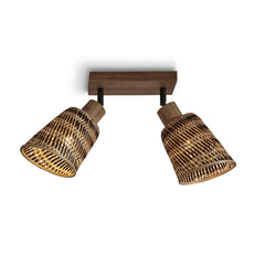 GOOD&MOJO Ceiling Lamp Java 2 Shade Bamboo