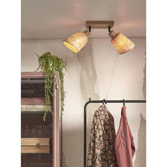 GOOD&MOJO Ceiling Lamp Java 2 Shade Bamboo