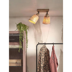 GOOD&MOJO Ceiling Lamp Java 2 Shade Bamboo