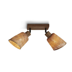 GOOD&MOJO Ceiling Lamp Java 2 Shade Bamboo
