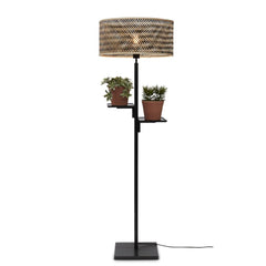 GOOD&MOJO Floor Lamp Java Shelves Bamboo 158cm