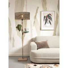 GOOD&MOJO Floor Lamp Java Shelves Bamboo 158cm