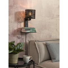 GOOD&MOJO Wall Lamp Java Shelf Bamboo 65cm
