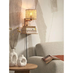 GOOD&MOJO Wall Lamp Java Shelf Bamboo 65cm