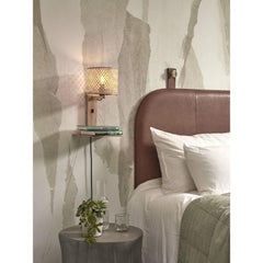 GOOD&MOJO Wall Lamp Java Shelf Bamboo 65cm
