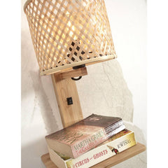 GOOD&MOJO Wall Lamp Java Shelf Bamboo 65cm