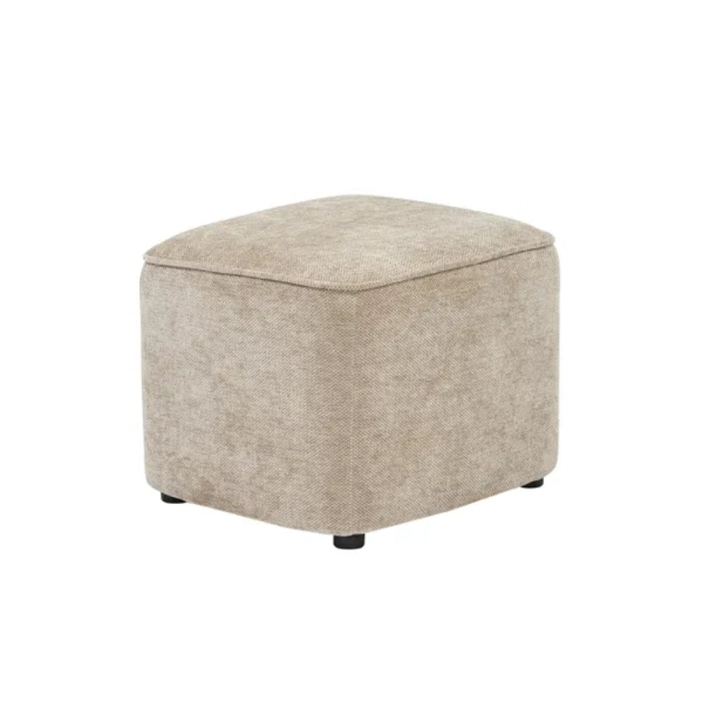 ZAGO Soft Touch Fabric Pouffe Jona